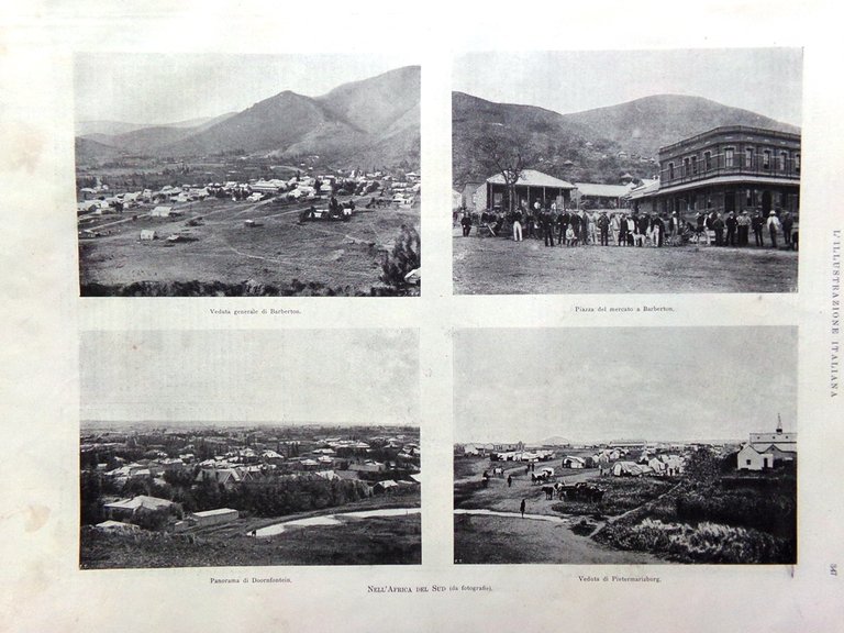 L'Illustrazione Italiana 19 Novembre 1899 Barberton Marconi Telegrafo Scavi Foro