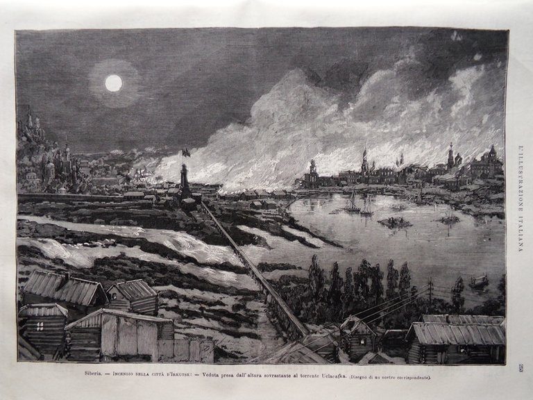 L'Illustrazione Italiana 19 Ottobre 1879 Incendio a Irkutsk Pompei Expo … | Immagine Gallery 4