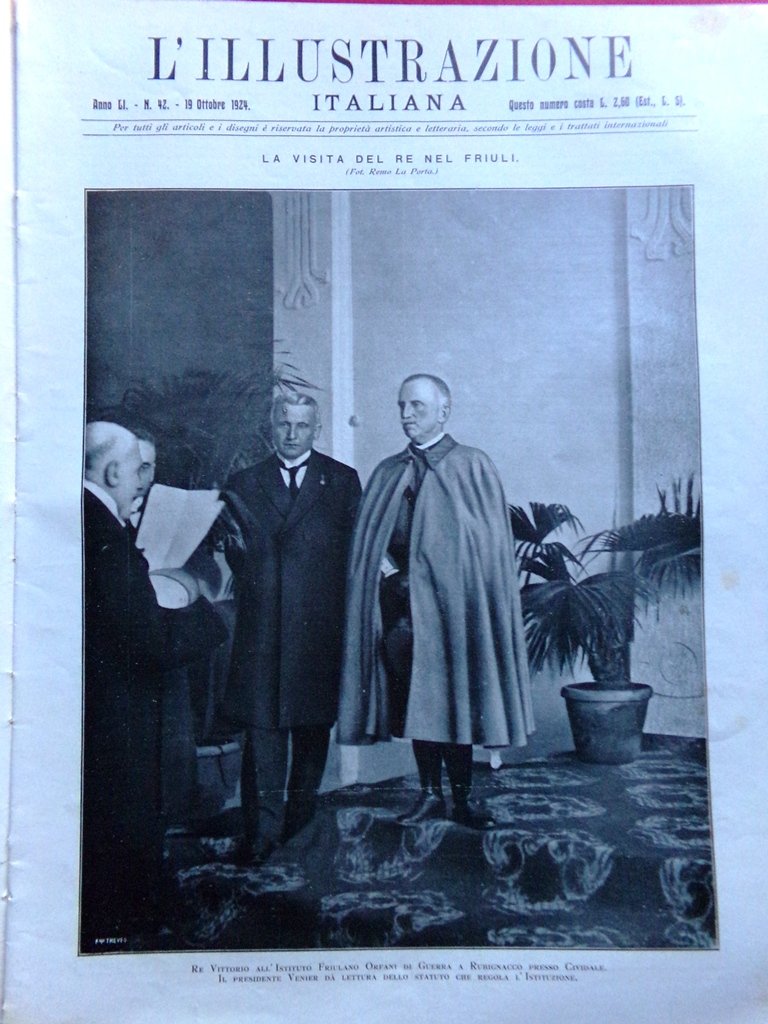 L'Illustrazione Italiana 19 Ottobre 1924 Anatole France Risparmio Pascoli Lucca | Immagine principale