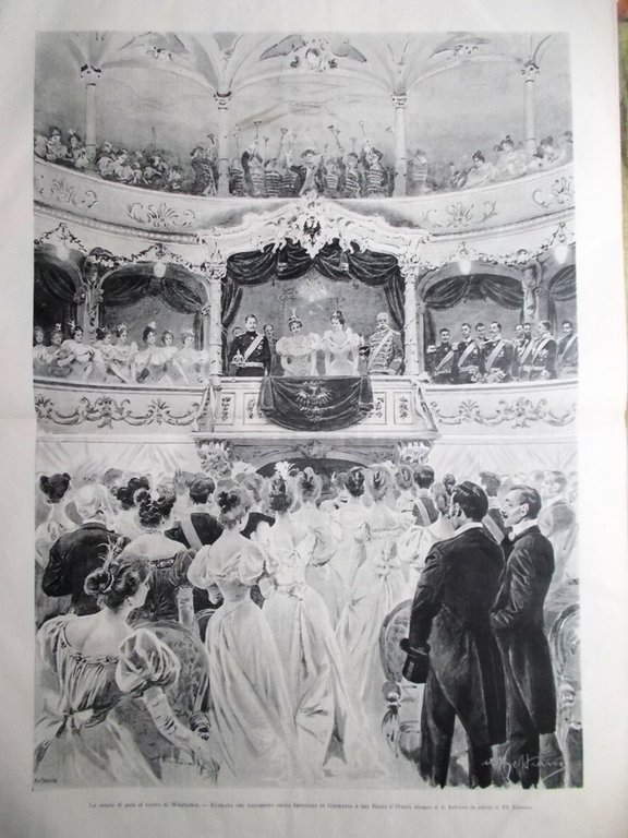 L'illustrazione Italiana 19 Settembre 1897 Sovrani in Germania Manovre Pallanza