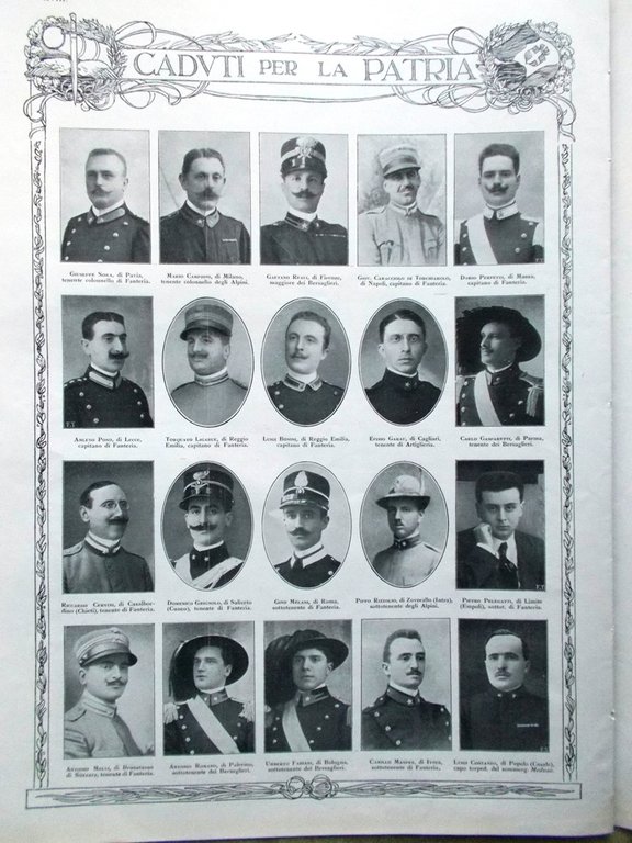 L'illustrazione Italiana 19 Settembre 1915 WW1 Calandra Col di Lana …