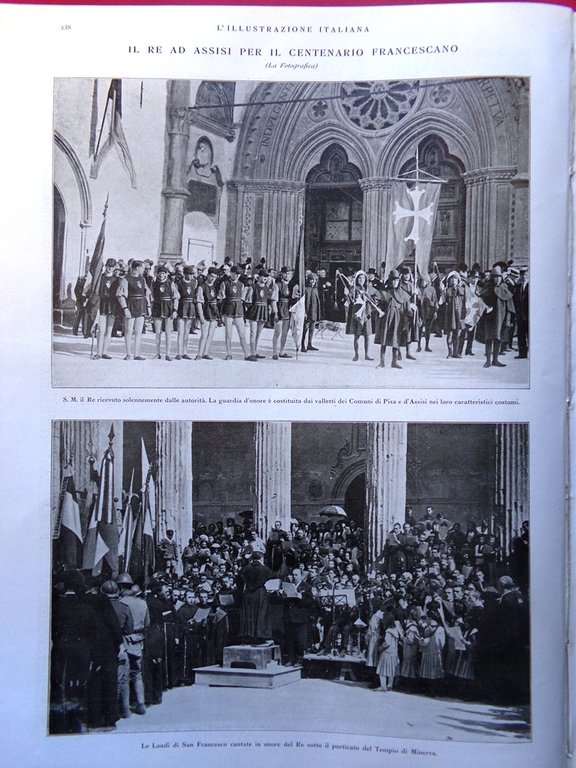 L'Illustrazione Italiana 19 Settembre 1926 Attentato Mussolini Re Assisi Perugia | Immagine Gallery 3