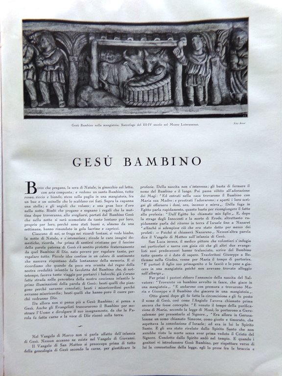 L'illustrazione Italiana 1931 Numero Speciale Natale Gesù Bambino Papini Quadri