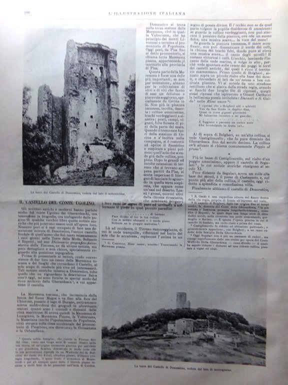 L'Illustrazione Italiana 2 Aprile 1899 Casacanditella Castello Ugolino Navi Cina