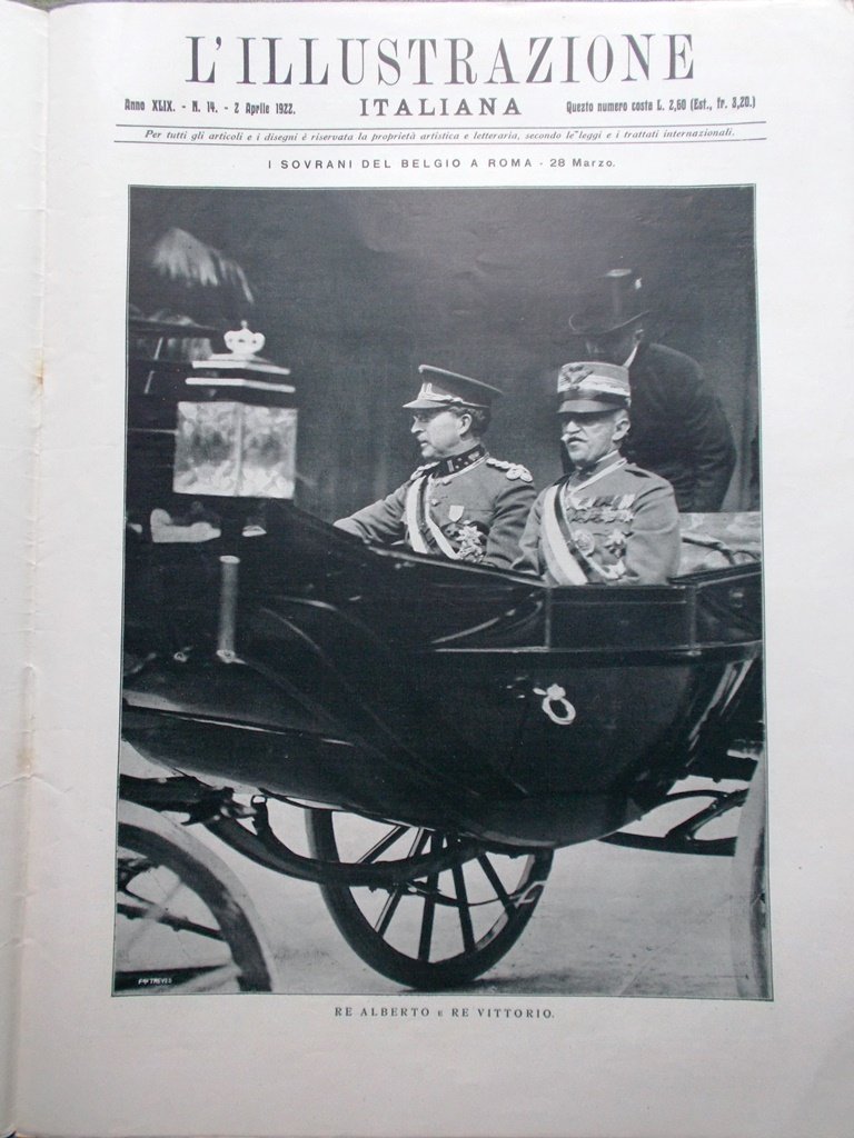 L'Illustrazione Italiana 2 Aprile 1922 Fascismo Villa Medici Donà di …