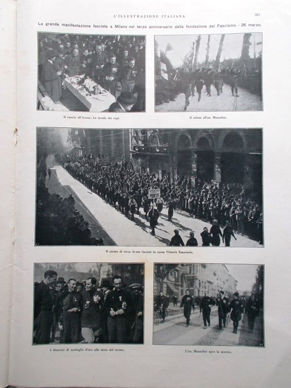 L'Illustrazione Italiana 2 Aprile 1922 Fascismo Villa Medici Donà di …