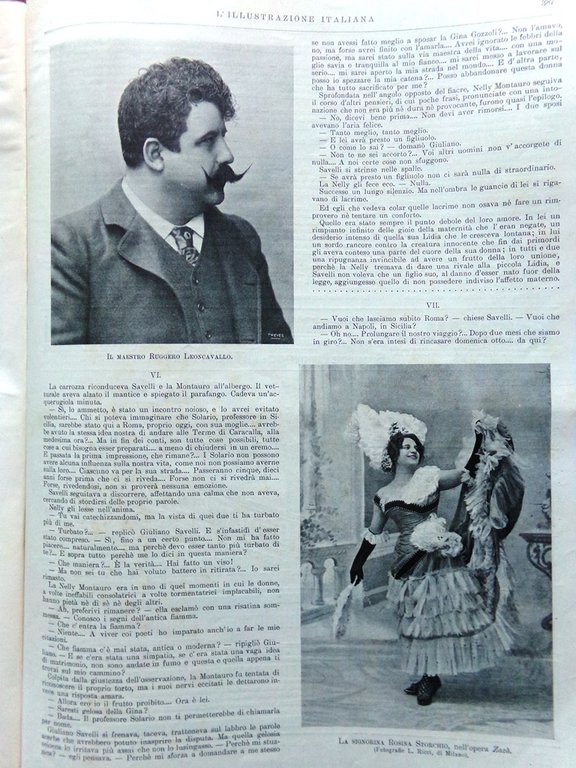 L'Illustrazione Italiana 2 Dicembre 1900 Kruger a Marsiglia Leoncavallo D'Ancona