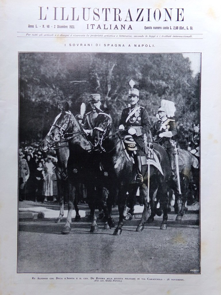 L'Illustrazione Italiana 2 Dicembre 1923 Fondazione Imperia Scavi Pompei Indiani