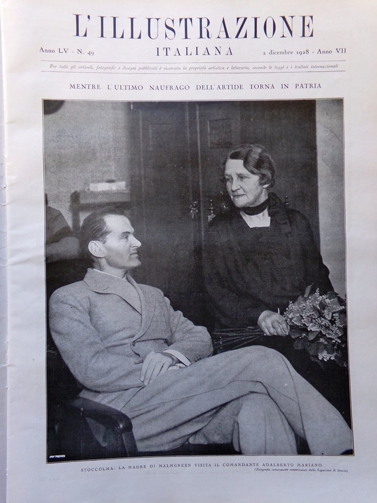 L'Illustrazione Italiana 2 Dicembre 1928 Petrarca Arezzo Pindemonte Barbara Arte