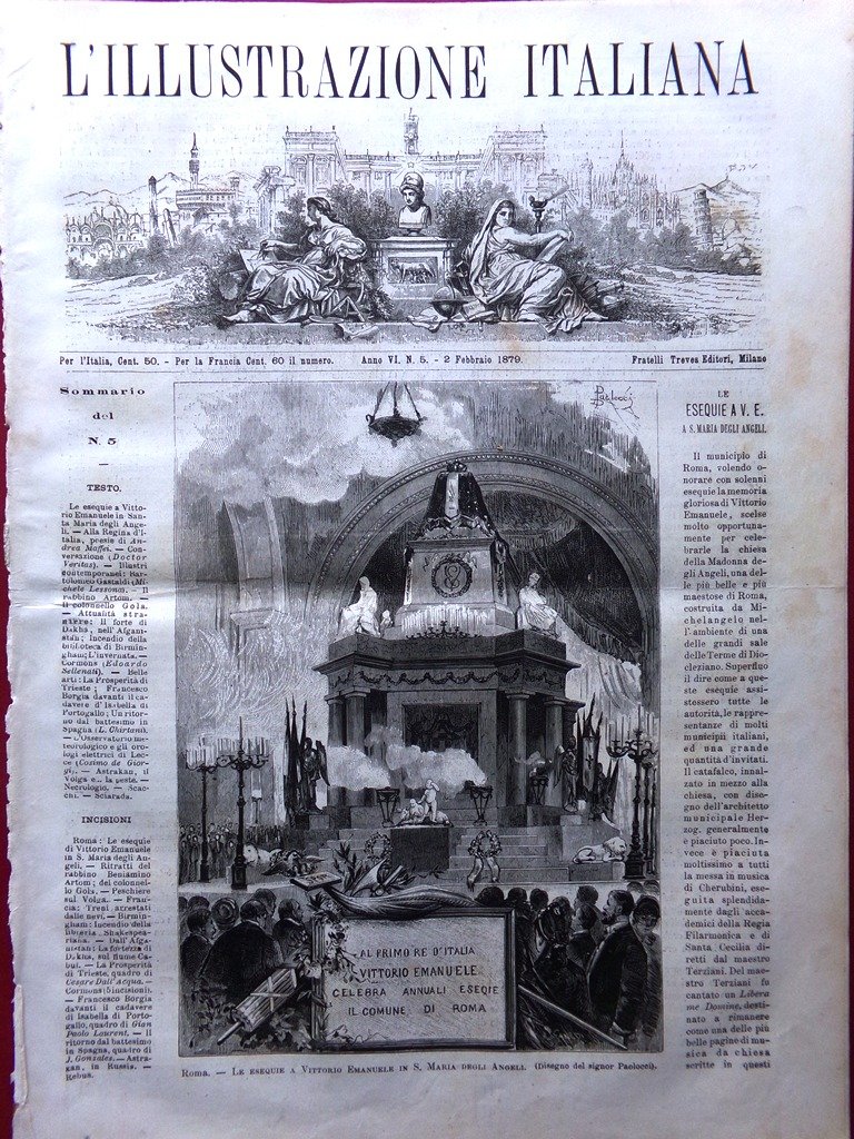 L'Illustrazione Italiana 2 Febbraio 1879 Gastaldi Trieste Afghanistan Birmingham | Immagine principale