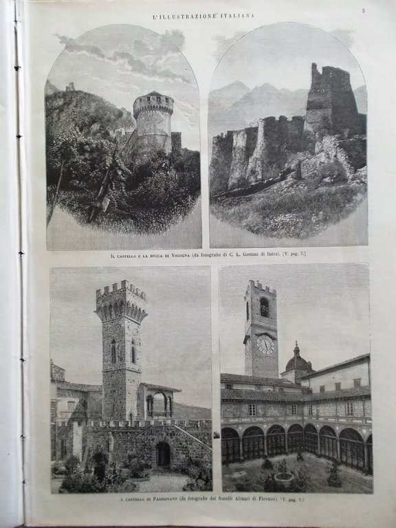 L'Illustrazione Italiana 2 Gennaio 1887 Maometto Trezzo Vogogna Passignano Adda | Immagine Gallery 5