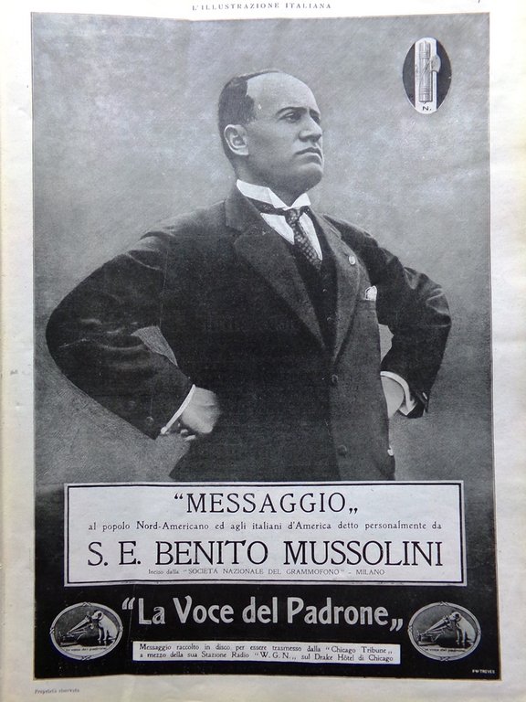 L'Illustrazione Italiana 2 Gennaio 1927 Podestà Morte Mikado Vulcania Lovatelli