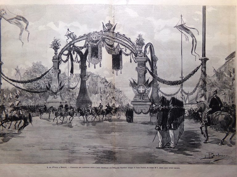 L'Illustrazione Italiana 2 Giugno 1889 Re Italia Berlino Disordini Milano …