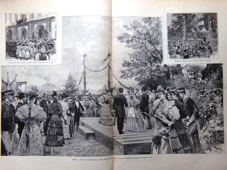 L'Illustrazione Italiana 2 Luglio 1893 Spaventa Victoria Cipro Principe Napoli