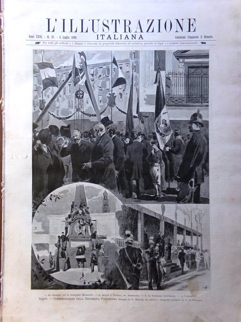 L'Illustrazione Italiana 2 Luglio 1899 Bonifica Burana Dreyfus Koch Maremma …