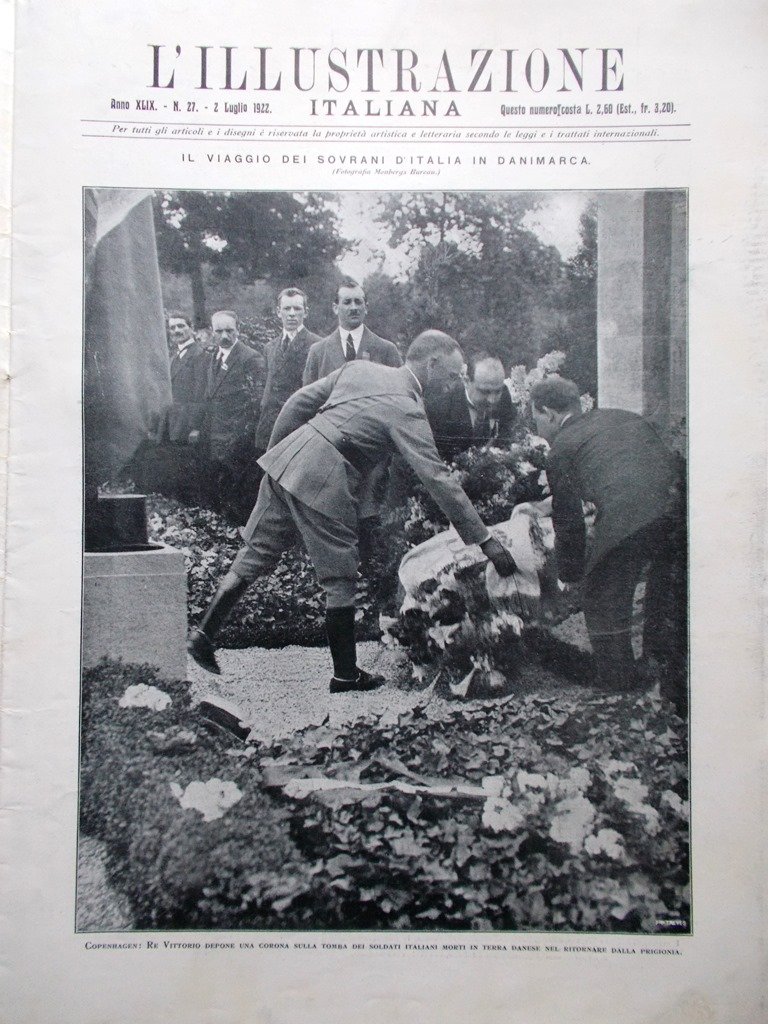 L'Illustrazione Italiana 2 Luglio 1922 Pirelli Nafta Vado Ligure Re …