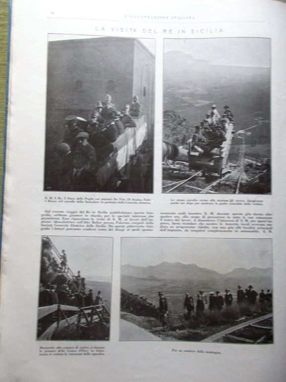 L'Illustrazione Italiana 2 Luglio 1922 Pirelli Nafta Vado Ligure Re …