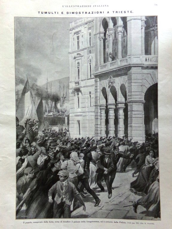 L'Illustrazione Italiana 2 Maggio 1915 WW1 Natale Roma Avezzano Ruggeri …