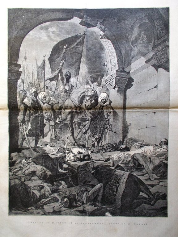 L'Illustrazione Italiana 2 Marzo 1879 Corsa Barberi Maometto II Pagliano …