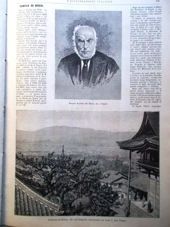 L'Illustrazione Italiana 2 Marzo 1884 Kyoto Costantinopoli Carnevale De Riseis | Immagine Gallery 2