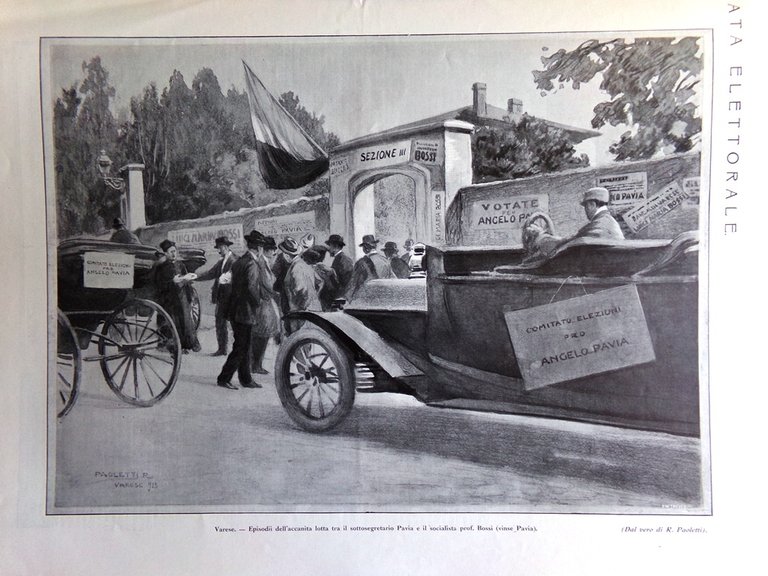 L'Illustrazione Italiana 2 Novembre 1913 Elezioni Necropoli Etrusche Zeppelin L2