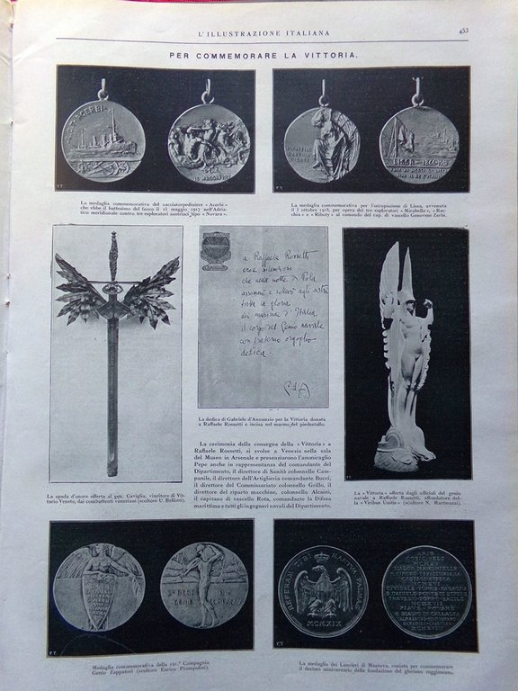 L'Illustrazione Italiana 2 Novembre 1919 Trento Siberia Innsbruck Altare Patria