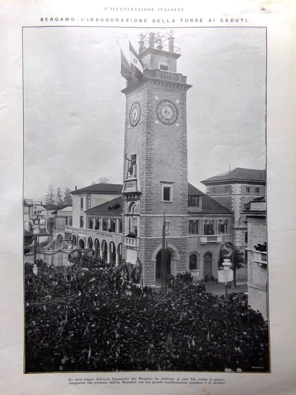 L'Illustrazione Italiana 2 Novembre 1924 Ugo Mochi Giuramento Milizia Bernocchi | Immagine Gallery 3