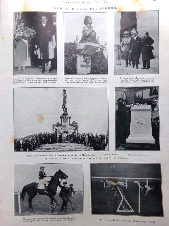 L'Illustrazione Italiana 2 Novembre 1924 Ugo Mochi Giuramento Milizia Bernocchi | Immagine Gallery 4