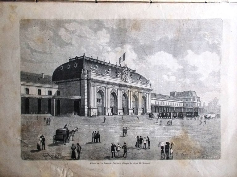 L'Illustrazione Italiana 2 Ottobre 1881 Manzoni Boccaccio Arthur Stazione Milano