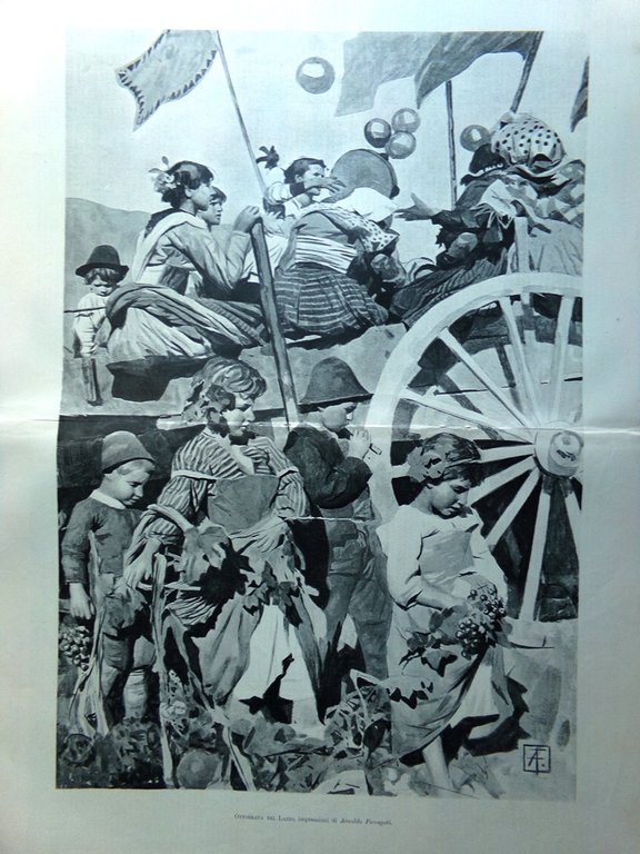 L'Illustrazione Italiana 2 Ottobre 1898 Varo Nave Puglia Taranto Cosenz …