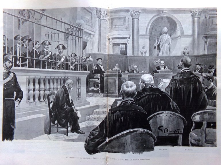 L'Illustrazione Italiana 2 Settembre 1900 Processo Bresci Cina Lago di …