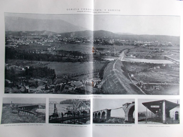 L'illustrazione Italiana 20 Agosto 1916 WW1 Conquista di Gorizia Gozzano …
