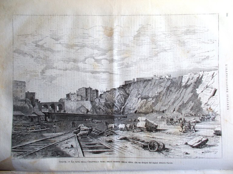 L'Illustrazione Italiana 20 Aprile 1879 Porto Genova Cina Pisanelli Panizzi …