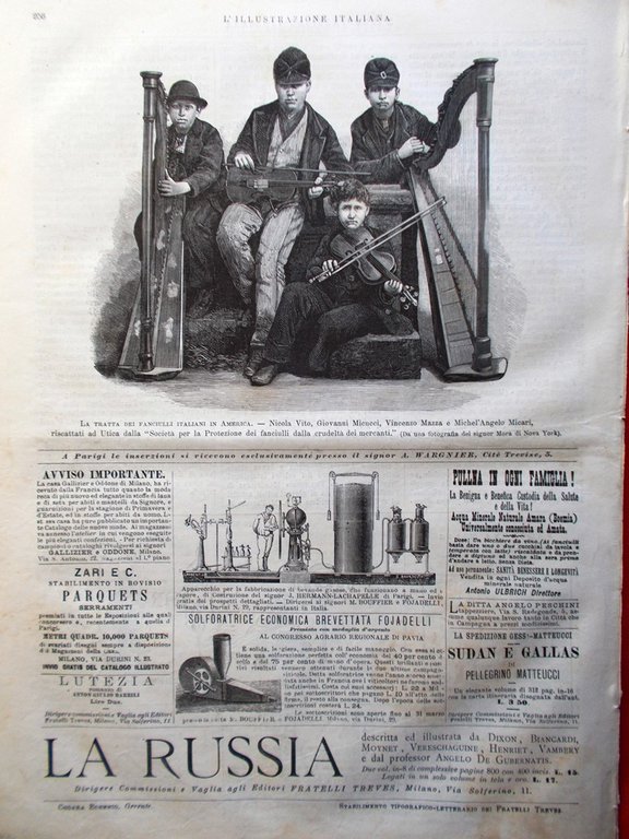 L'Illustrazione Italiana 20 Aprile 1879 Porto Genova Cina Pisanelli Panizzi …