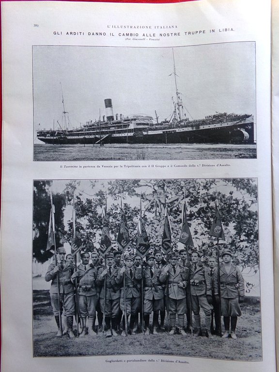 L'Illustrazione Italiana 20 Aprile 1919 Adalia Crookes Bosisio Tiepolo Sassari