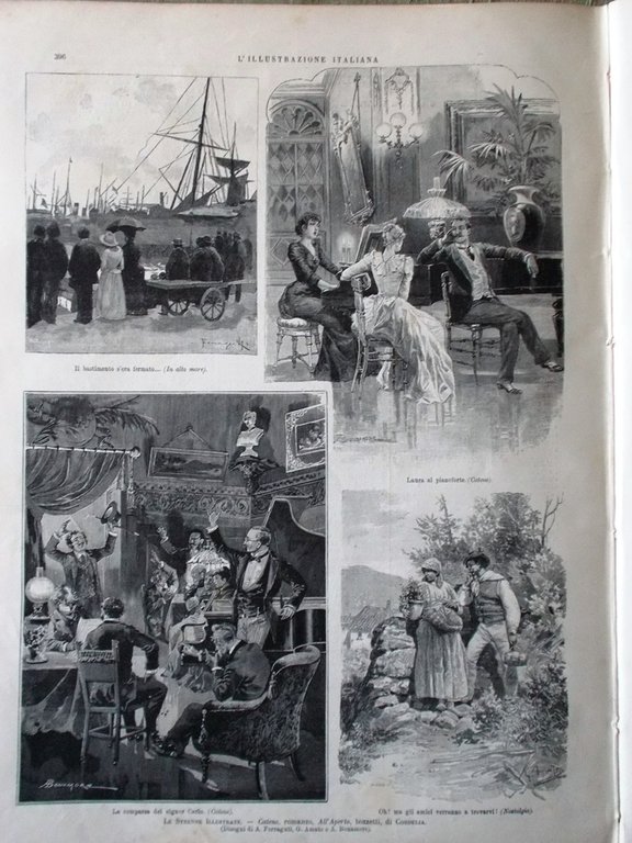 L'Illustrazione Italiana 20 Dicembre 1891 Mistero Natale Strenne Marano Deputati