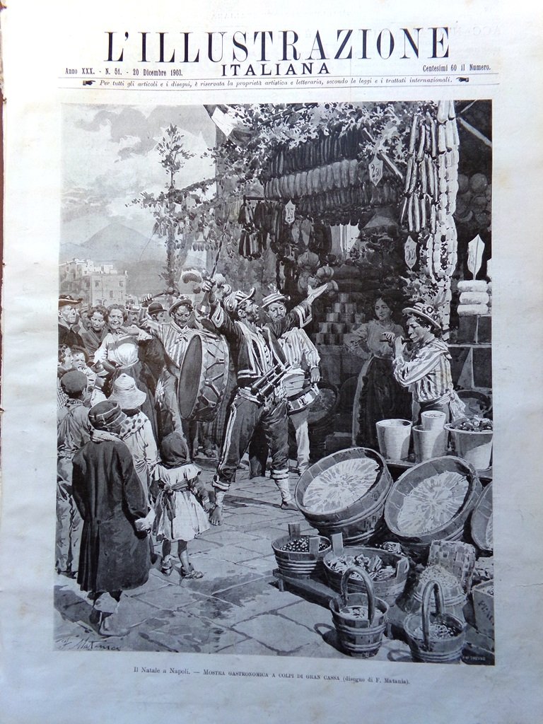 L'Illustrazione Italiana 20 Dicembre 1903 Rivolta Panama Natale Napoli Pietro …