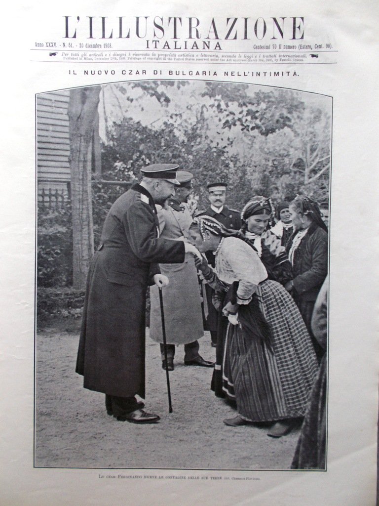 L'illustrazione Italiana 20 Dicembre 1908 Stagione Scala Pesci Nobel Lombardia | Immagine principale