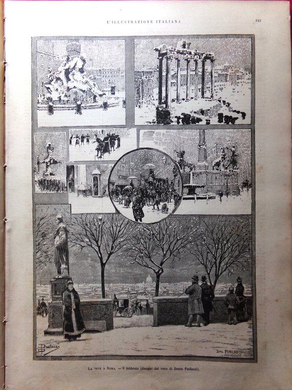 L'illustrazione Italiana 20 Febbraio 1887 Otello Roma Montecitorio Vienna Africa | Immagine Gallery 3