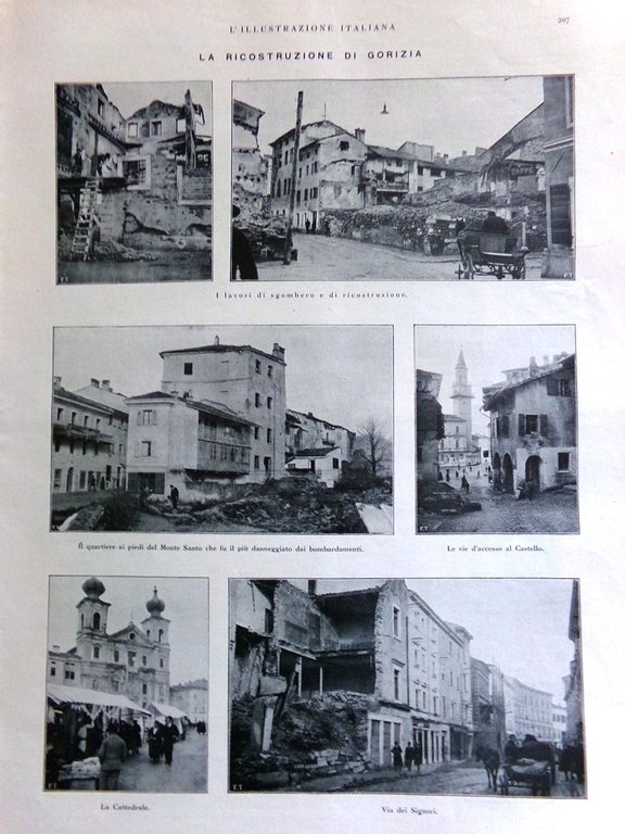 L'Illustrazione Italiana 20 Febbraio 1921 Gorizia Palazzo Reale Palermo Tripoli