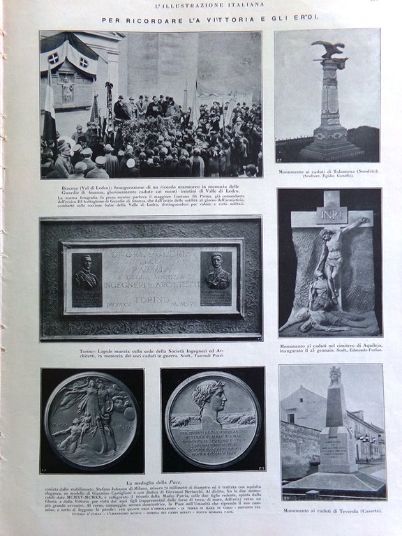 L'Illustrazione Italiana 20 Febbraio 1921 Gorizia Palazzo Reale Palermo Tripoli