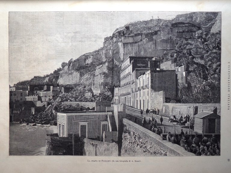 L'Illustrazione Italiana 20 Gennaio 1889 Frana Posillipo Asrael Franchetti Scala