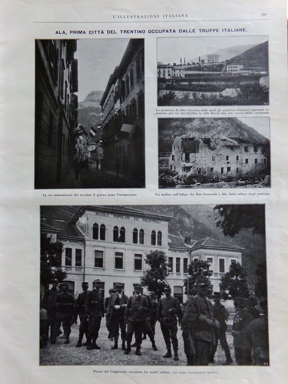 L'illustrazione Italiana 20 Giugno 1915 WW1 Grado Tolmino Ala Cortina …