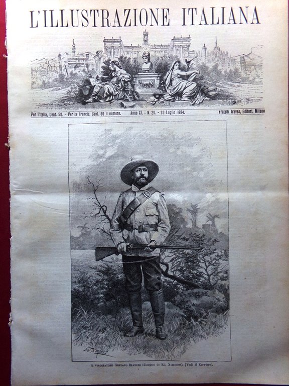 L'Illustrazione Italiana 20 Luglio 1884 Bianchi Tour Ronde Robert Koch … | Immagine Gallery 3
