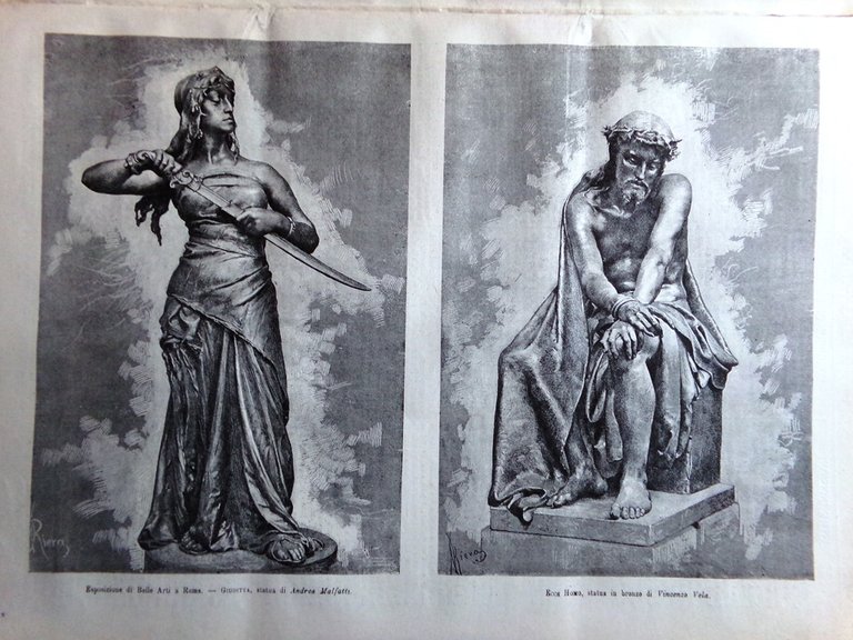 L'illustrazione Italiana 20 Maggio 1883 Monumento Manzoni Torneo Roma De …