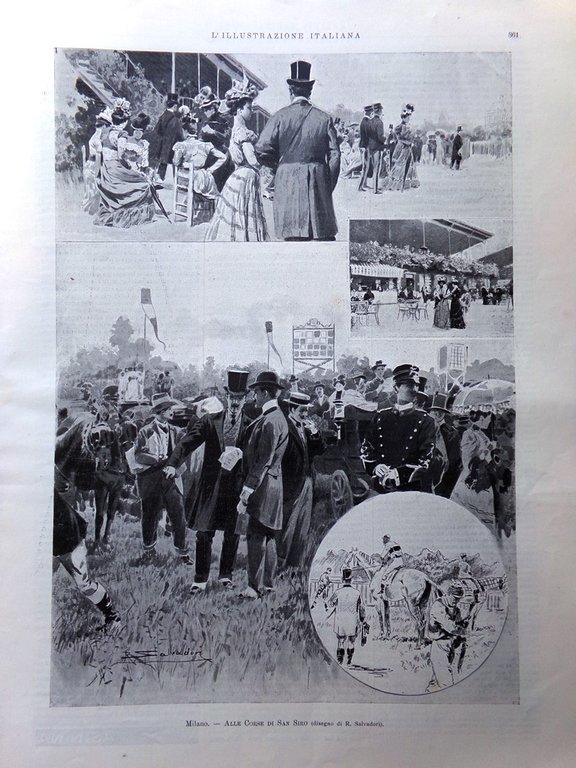 L'Illustrazione Italiana 20 Maggio 1900 Eruzione Vesuvio Musei Castello Milano