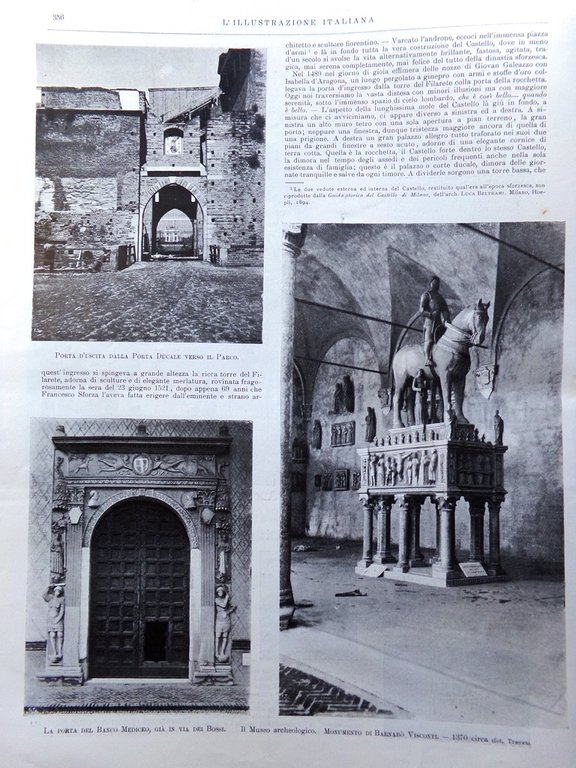 L'Illustrazione Italiana 20 Maggio 1900 Eruzione Vesuvio Musei Castello Milano