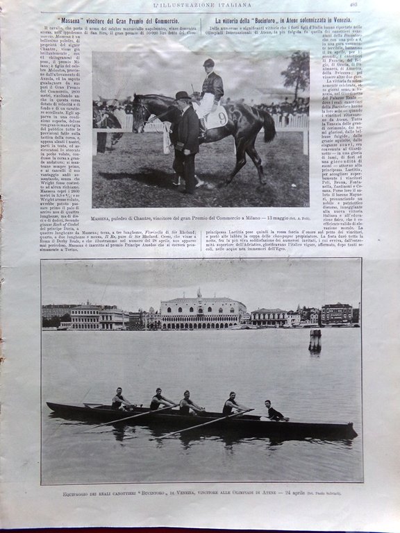 L'Illustrazione Italiana 20 Maggio 1906 Targa Florio Sovrani a Palermo …