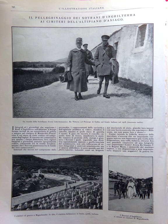 L'Illustrazione Italiana 20 Maggio 1923 Alessandro Manzoni Villa Monza Re …