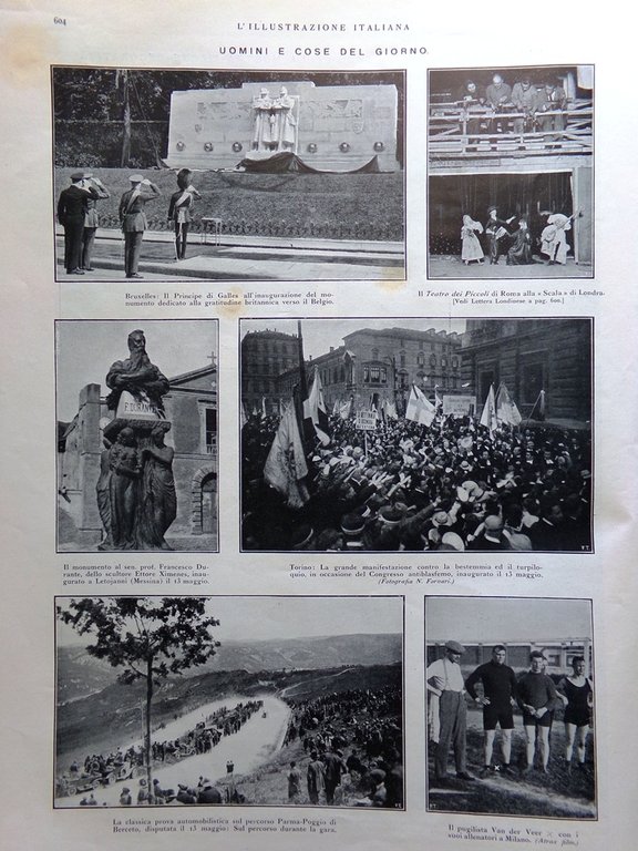 L'Illustrazione Italiana 20 Maggio 1923 Alessandro Manzoni Villa Monza Re …